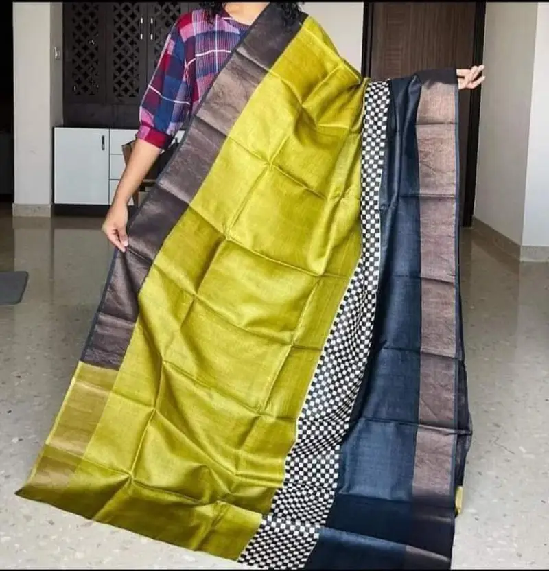 Semi Tusshar silk saree - Image 6 in Hyderabad